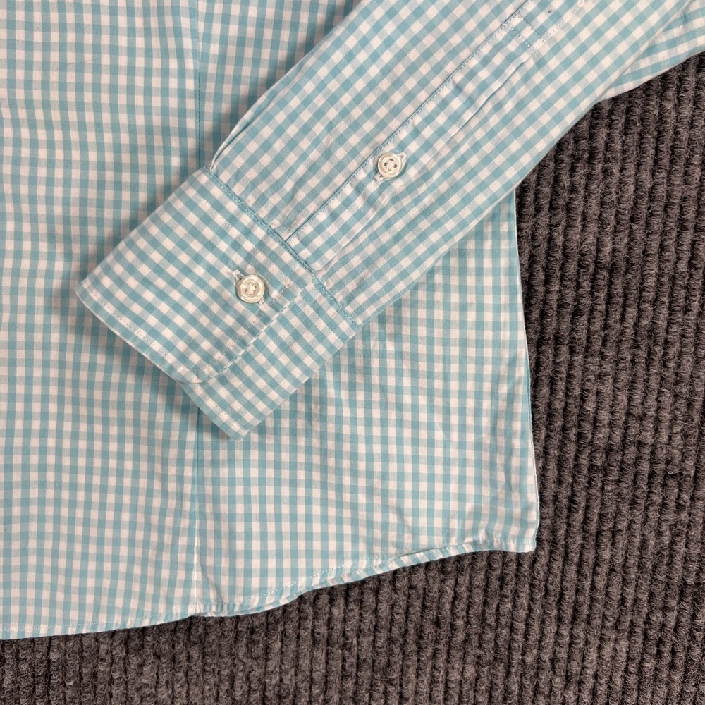 Brooks Brothers Shirt Girls Size 8 Blue Check Long Sleeve Button Up Casual - Picture 5 of 13